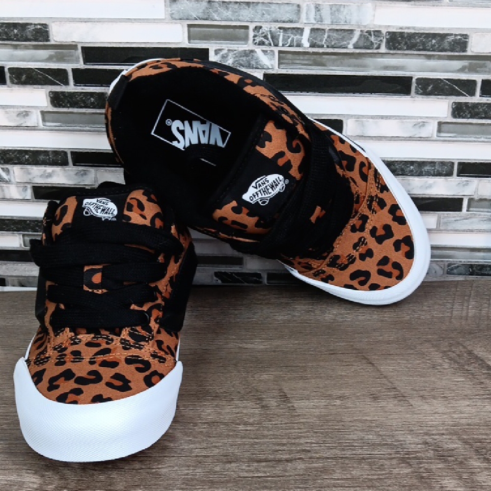 Vans Leopard Print Sneakers 4.5 US Juniors New Skatergirl Hipster Streetwear